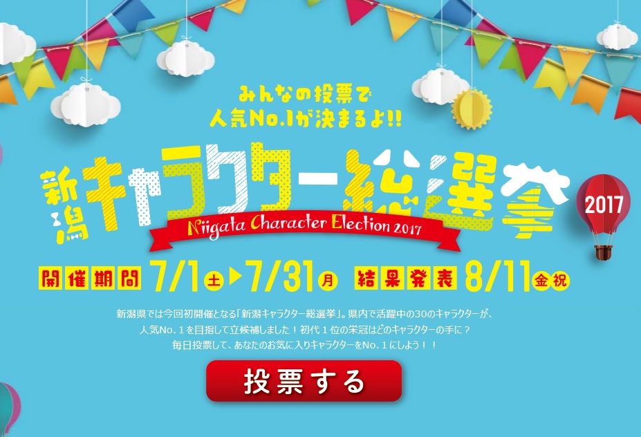 新潟キャラクター総選挙中間発表 上越勢も健闘 ニュース 上越妙高タウン情報