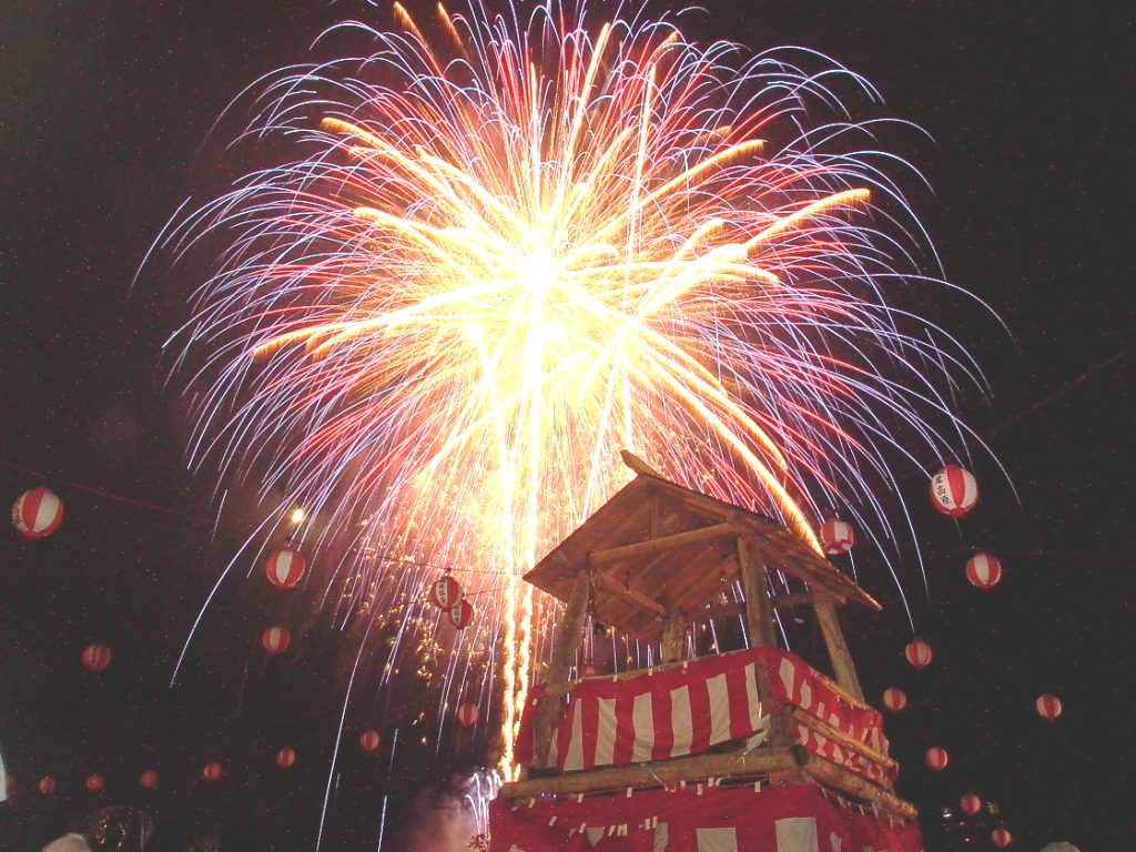 頭上に打ち上げる大迫力の花火 斑尾高原夏祭り 13日 日 イベント 上越妙高タウン情報