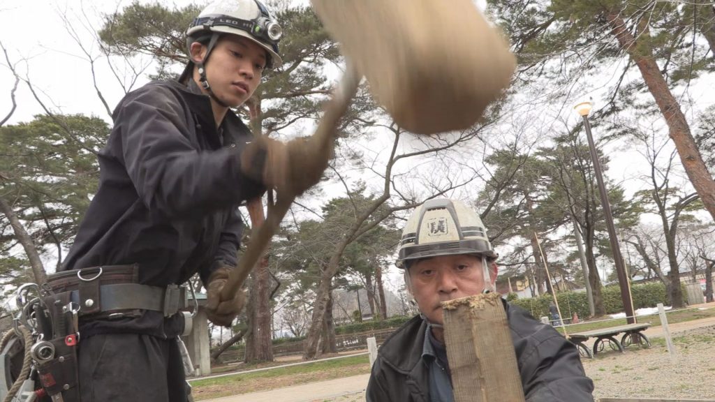 190227_高田公園観桜会準備進む1