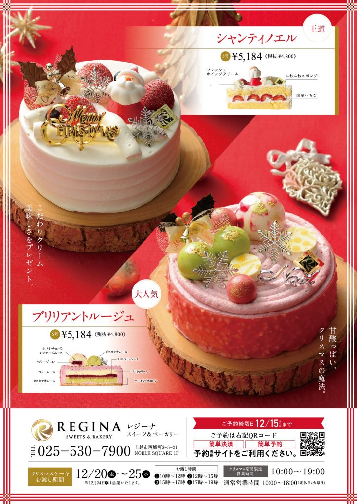 クリスマスケーキチラシデータ